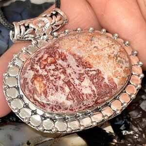 Ryolite Birds Eye Pendant 1 7/8”x 1 7/8”